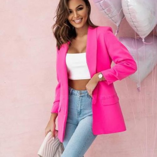 Пиджак Funny Love (42-46) 1502 pink (деми) Funny Love 1502 pink