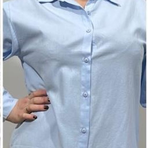 Рубашка BASE (XL-4XL) 1549+ l.blue (деми) BASE 1549+ l.blue