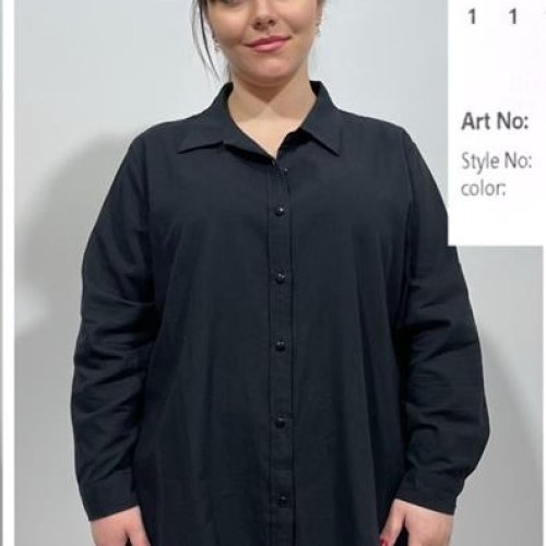 Рубашка BASE (4XL-7XL) C002+ black (деми) BASE C002+ black
