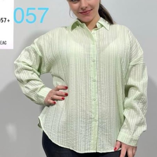 Рубашка BASE (XL-4XL) C057 mint (деми) BASE C057 mint