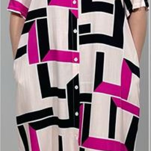 Платье BASE (XL-5XL) CL8329 crimson (лето) BASE CL8329 crimson