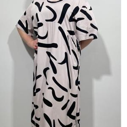 Платье BASE (2XL-6XL) CL9075 beige (лето) BASE CL9075 beige