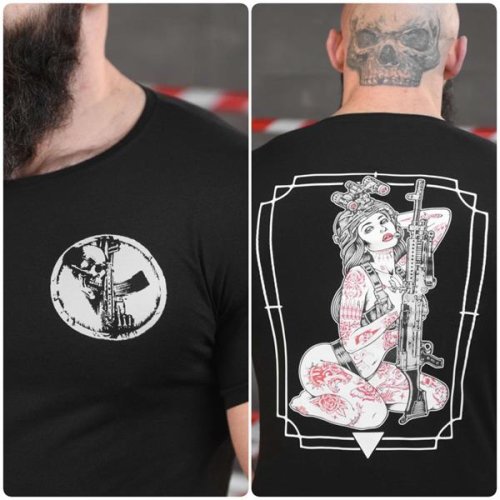 Футболка Madoka (M-3XL) 665 black (лето) Madoka 665 black