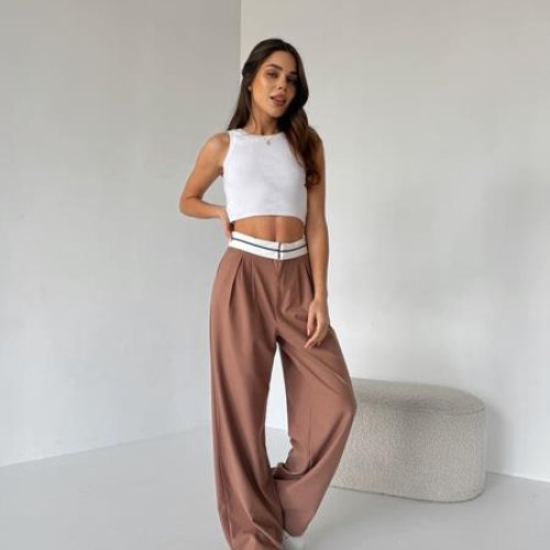 Штаны спорт Dalkosti Shop (XS-L) DS198 brown (деми) Dalkosti Shop DS198 brown