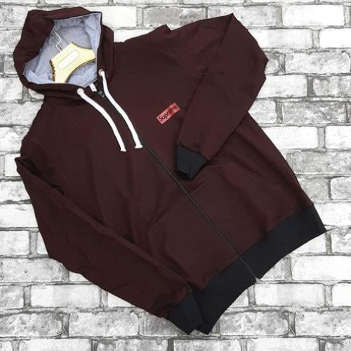 Кофта спорт Sport style (M-2XL) 23-1-1 brown (деми) Sport style 23-1-1 brown
