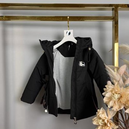 Куртка Delfinka (98-122) 1120 black (деми) Delfinka 1120 black