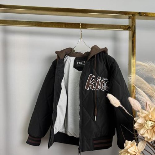 Куртка Delfinka (122-140) 24447 black (деми) Delfinka 24447 black