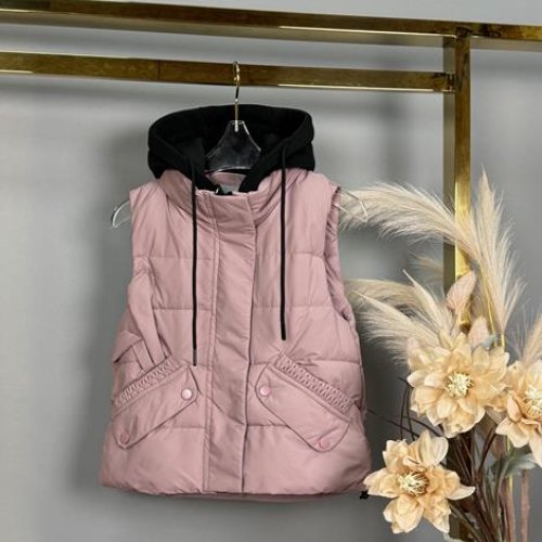 Жилетка Delfinka (116-146) 6M-31 pink (деми) Delfinka 6M-31 pink
