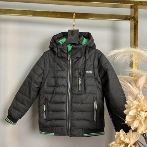 Куртка Delfinka (98-122) A31 black-green (деми) Delfinka A31 black-green