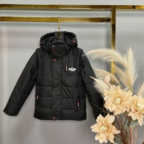 Куртка Delfinka (104-128) A36 black (деми) Delfinka A36 black