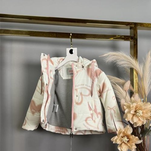Куртка Delfinka (68-92) M877 white-beige (деми) Delfinka M877 white-beige