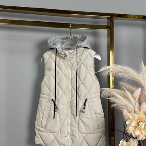 Жилетка Delfinka (140-164) MJ73 beige (деми) Delfinka MJ73 beige