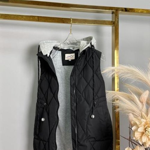 Жилетка Delfinka (140-164) MJ73 black (деми) Delfinka MJ73 black