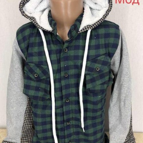 Рубашка Надийка (5-9) 772-1 khaki (зима) Надийка 772-1 khaki