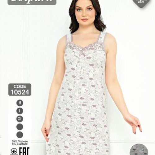 Ночнушка Disneyopt (M-XL) 10524 white (лето) Disneyopt 10524 white
