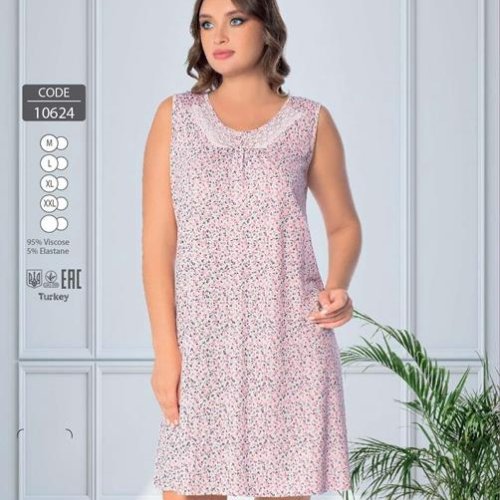 Ночнушка Disneyopt (M-2XL) 10624 pink (лето) Disneyopt 10624 pink