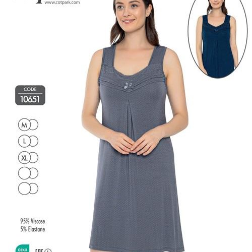 Ночнушка Disneyopt (M-XL) 10651 grey (лето) Disneyopt 10651 grey