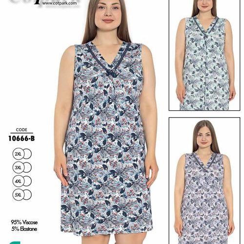 Ночнушка Disneyopt (2XL-5XL) 10666B grey (лето) Disneyopt 10666B grey