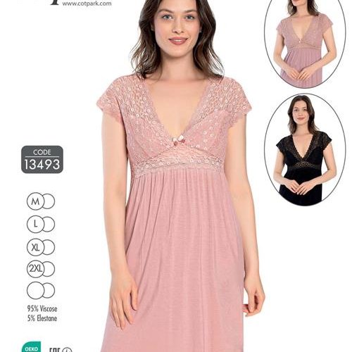 Ночнушка Disneyopt (M-2XL) 13493 beige (лето) Disneyopt 13493 beige