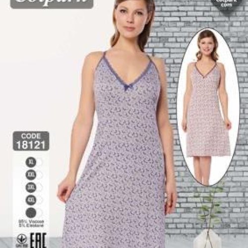 Ночнушка Disneyopt (XL-4XL) 18121 grey (лето) Disneyopt 18121 grey