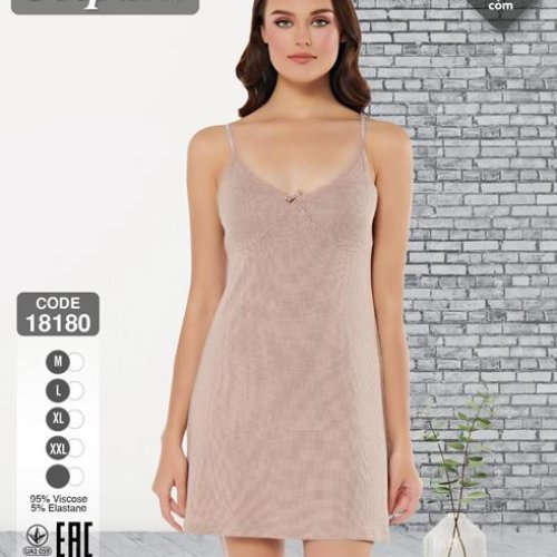 Ночнушка Disneyopt (M-2XL) 18180 beige (лето) Disneyopt 18180 beige