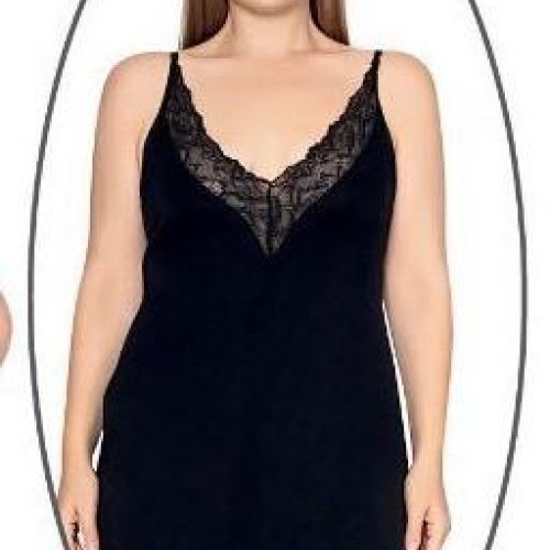 Ночнушка Disneyopt (3XL-6XL) 18215B black (лето) Disneyopt 18215B black