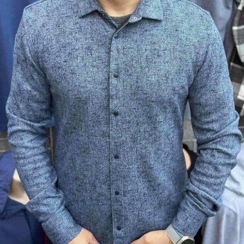 Рубашка Nik (M-2XL) 55816 blue (деми) Nik 55816 blue