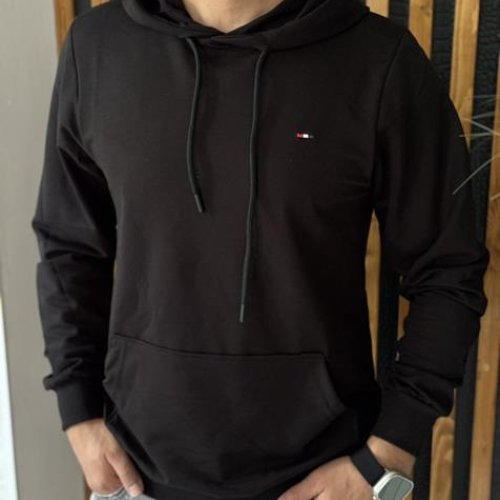 Худи Nik (M-2XL) 55829 black (деми) Nik 55829 black
