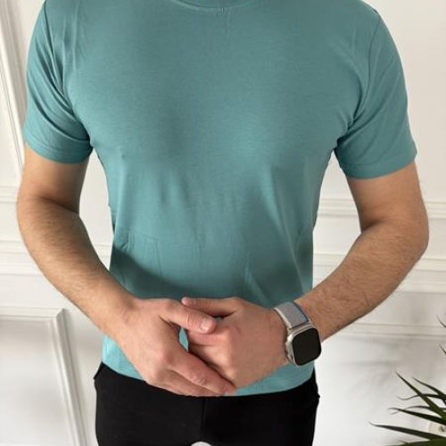 Футболка Nik (M-3XL) 55838 l.blue (лето) Nik 55838 l.blue