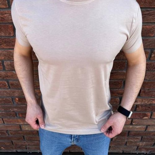 Футболка Nik (M-3XL) 55840 l.beige (лето) Nik 55840 l.beige