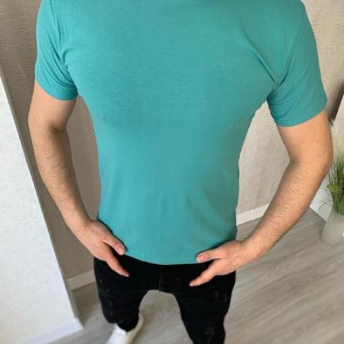 Футболка Nik (M-3XL) 55843 l.blue (лето) Nik 55843 l.blue