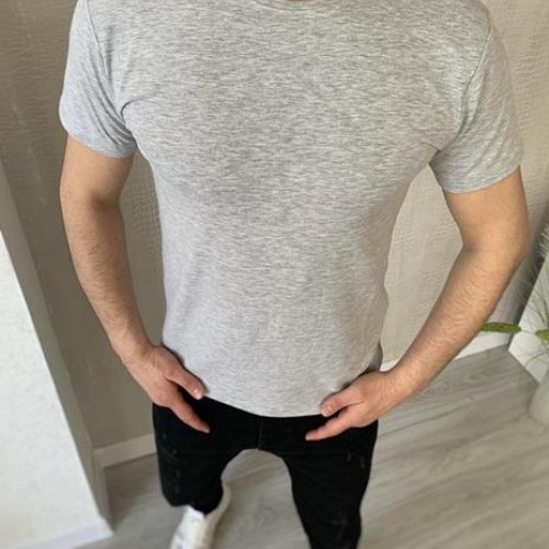 Футболка Nik (M-3XL) 55844 grey (лето) Nik 55844 grey