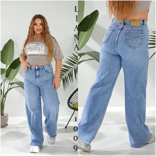 Джинсы Liana Denim (31-38) 1009 l.blue (деми) Liana Denim 1009 l.blue