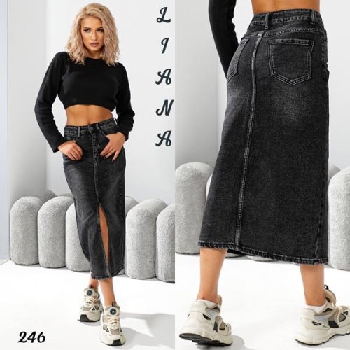 Юбка Liana Denim (25-30) 246 d.grey (лето) Liana Denim 246 d.grey
