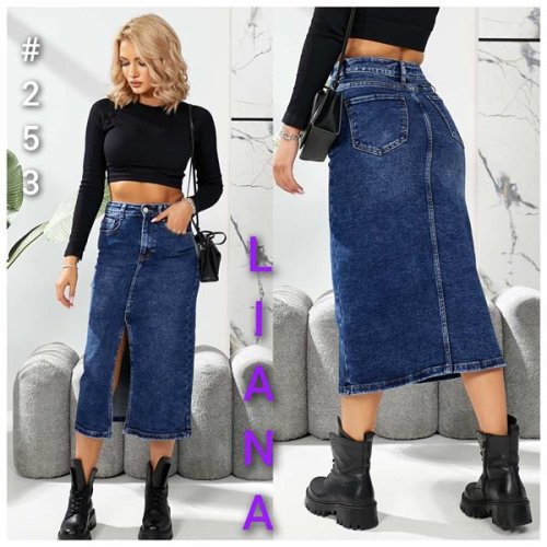 Юбка Liana Denim (25-30) 253 blue (лето) Liana Denim 253 blue