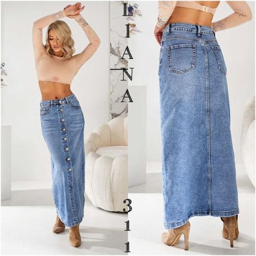 Юбка Liana Denim (25-30) 311 l.blue (лето) Liana Denim 311 l.blue