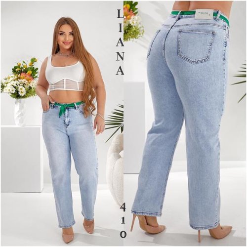 Джинсы Liana Denim (30-36) 410 l.blue (деми) Liana Denim 410 l.blue