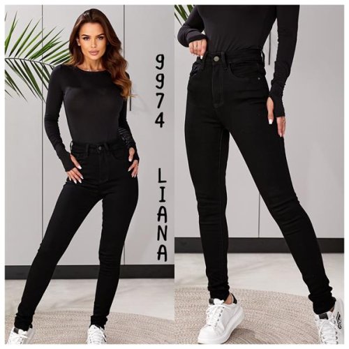 Джинсы Liana Denim (25-30) 9974 black (деми) Liana Denim 9974 black