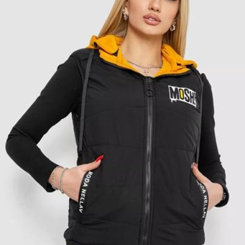 Жилетка Seven Group (S-2XL) 20166 black-yellow (деми) Seven Group 20166 black-yellow