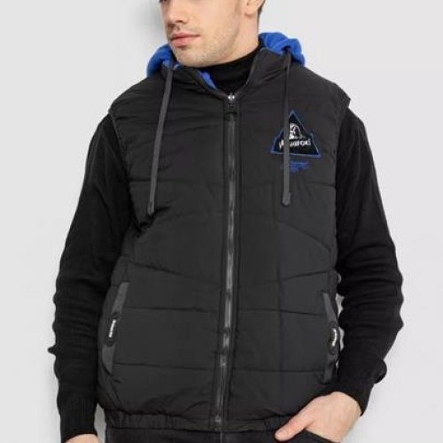 Жилетка Seven Group (M-3XL) 99002 black-blue (деми) Seven Group 99002 black-blue