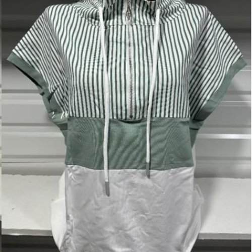 Футболка Gertie (48-58) 6305 white-green (лето) Gertie 6305 white-green