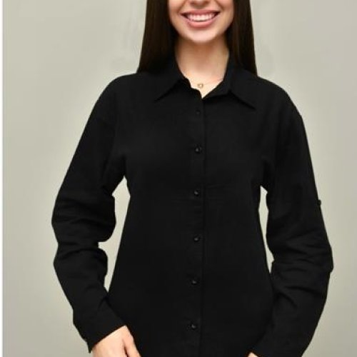 Рубашка BASE (42-52) A6503 black (деми) BASE A6503 black
