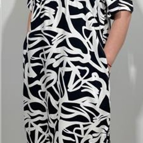 Платье BASE (2XL-6XL) CL5075 black (лето) BASE CL5075 black