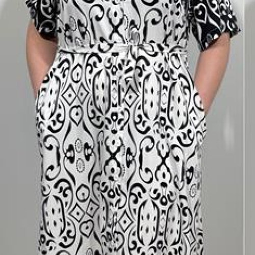 Платье BASE (2XL-6XL) CL8508 white (лето) BASE CL8508 white
