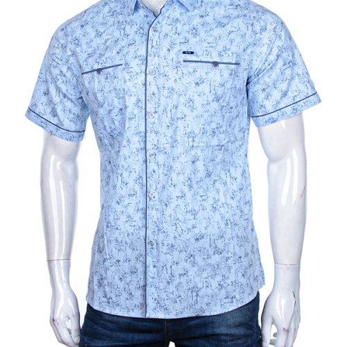 Рубашка Logaster (XL-5XL) A357-5 l.blue (лето) Logaster A357-5 l.blue