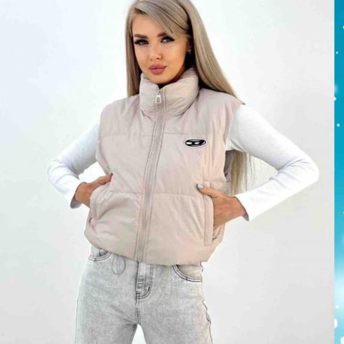 Жилетка Dorimodes (M-XL) JL9311 beige (деми) Dorimodes JL9311 beige