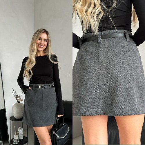 Юбка Sofi Cor (40-46) 9048 d.grey (лето) Sofi Cor 9048 d.grey
