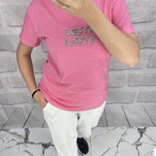 Футболка Karon (S-L) 4742 pink (лето) Karon 4742 pink