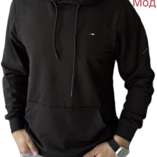 Худи Надийка (M-2XL) 0131 black (деми) Надийка 0131 black