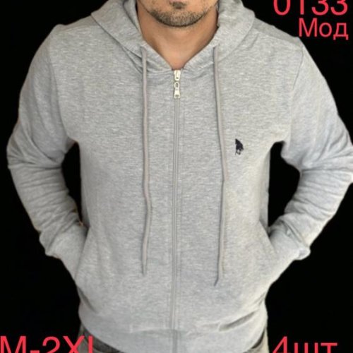 Кофта спорт Надийка (M-2XL) 0133 l.grey (деми) Надийка 0133 l.grey